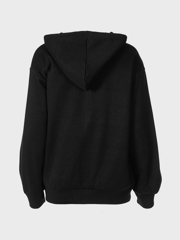 Kapuzenpullover Liebe mit Strass-Buchstaben-Grafik-3