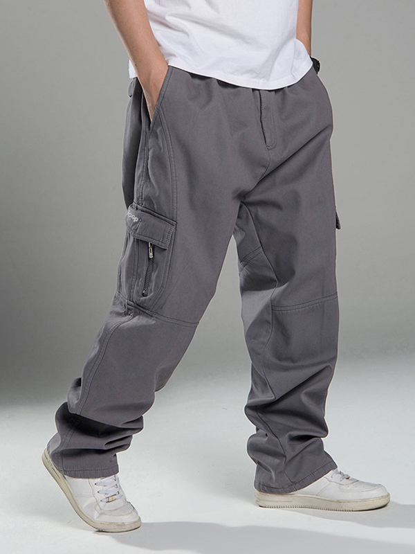 Mit Fleece gefütterte Freizeit-Cargohose für Herren-2