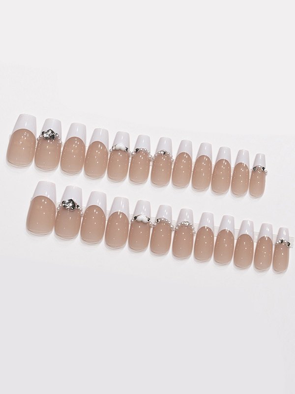 24 Stück Herz verschönern Press On Nails-2