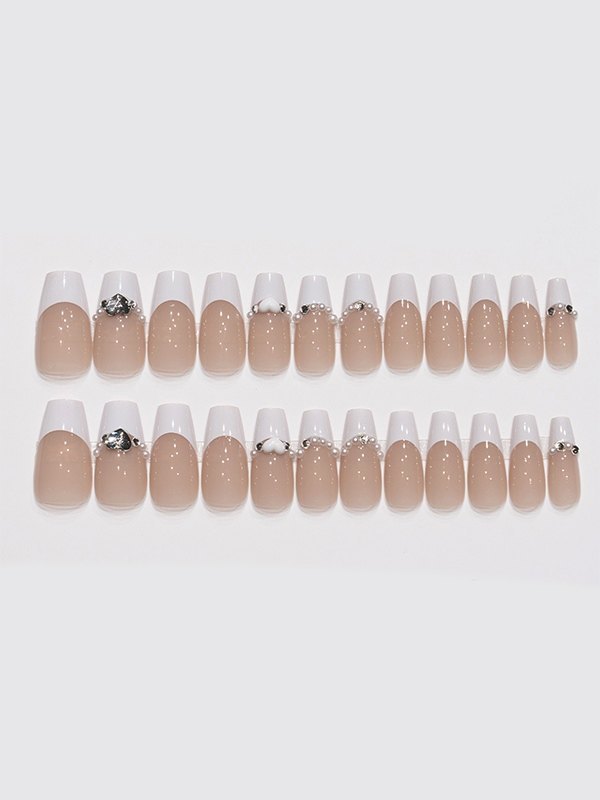 24 Stück Herz verschönern Press On Nails-1